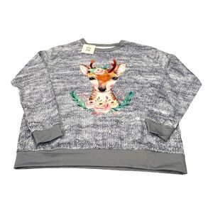 NWT Pixie Lady Deer 🦌 Buck Medium Sweatshirt